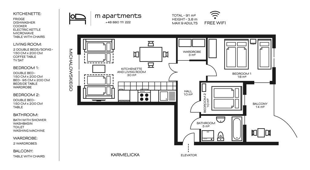 M Apartments Cracovie Extérieur photo